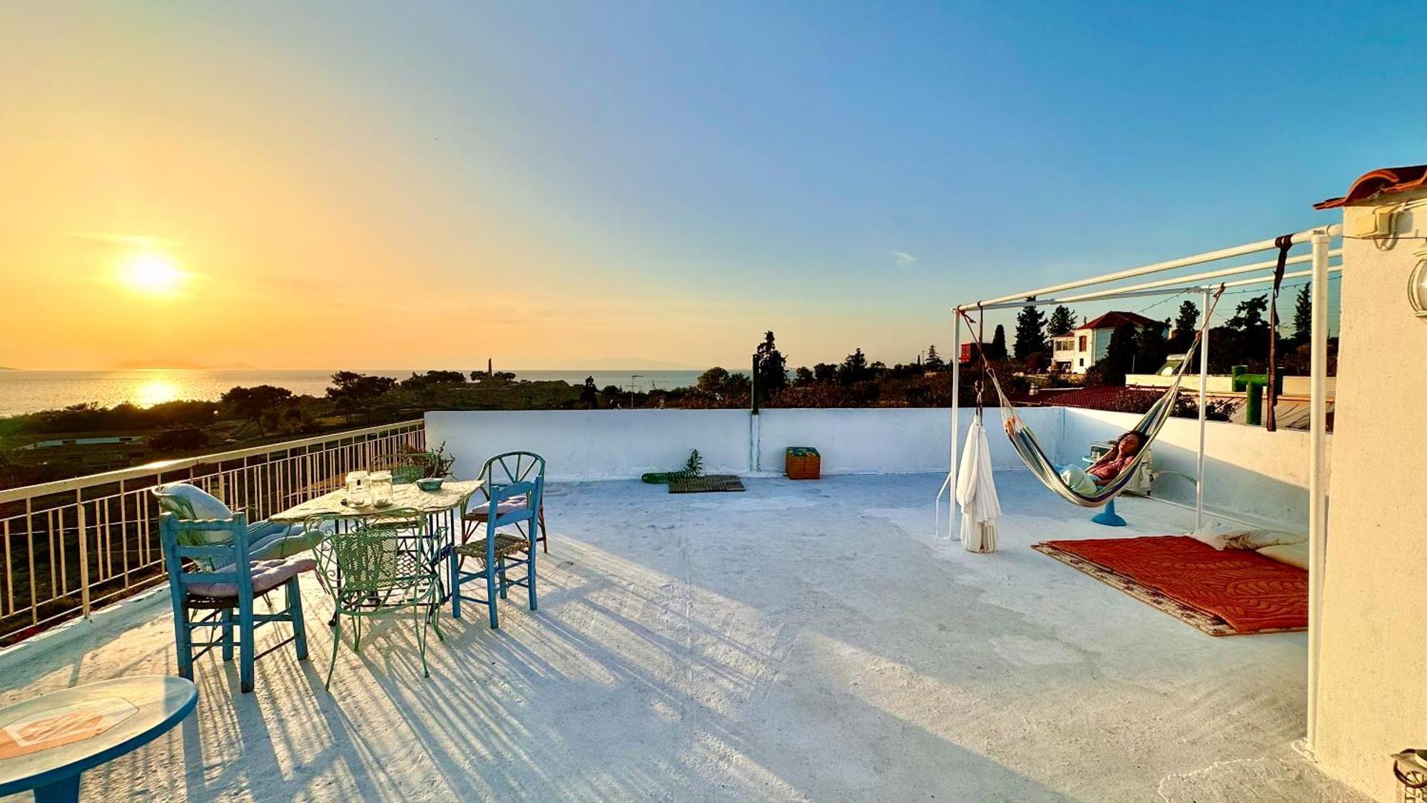 Appartement Vue Sur Mer Soul Family, Egine Aegina Kültér fotó