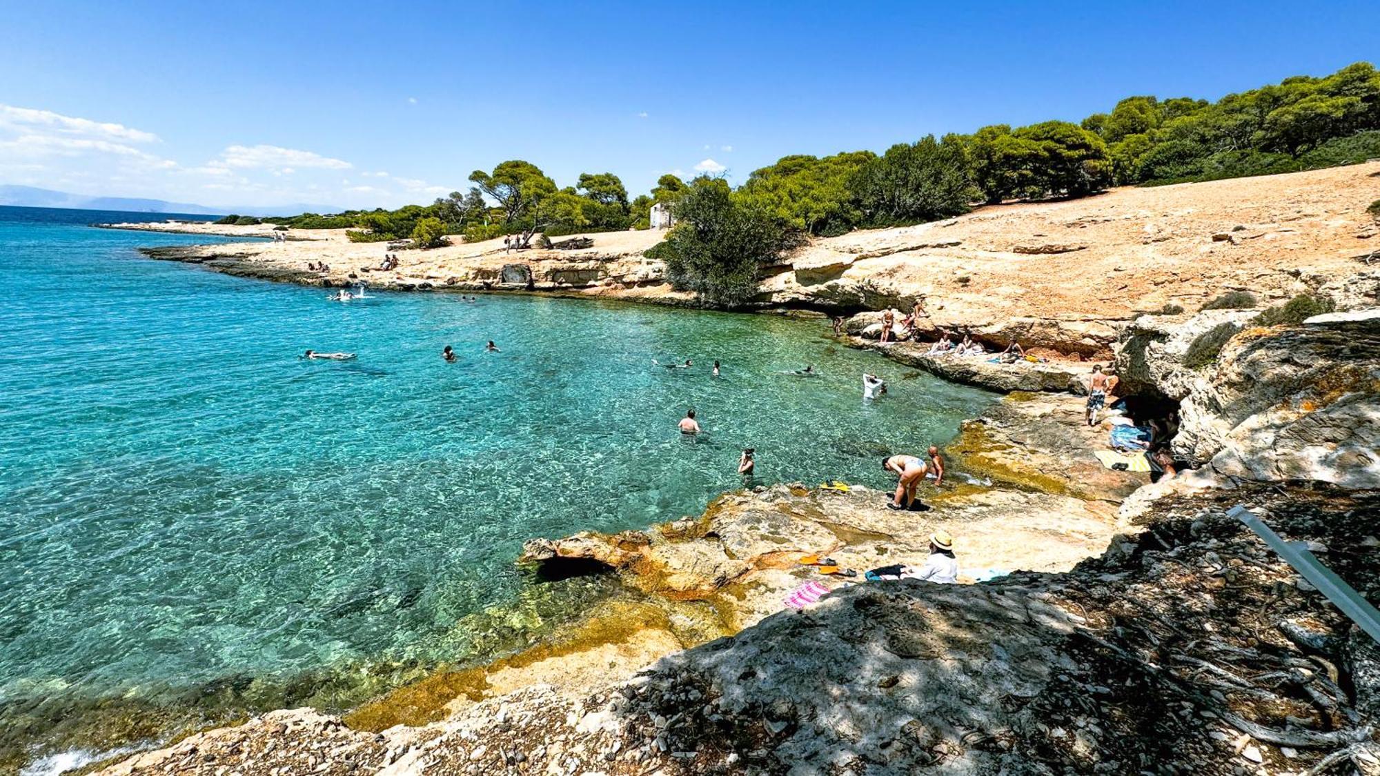 Appartement Vue Sur Mer Soul Family, Egine Aegina Kültér fotó